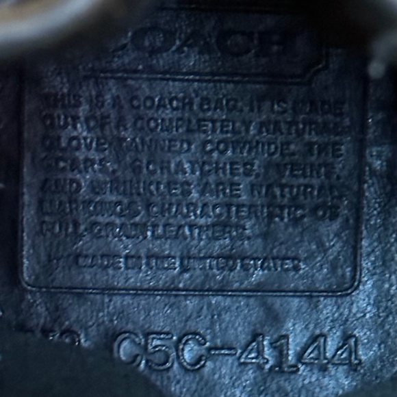 Vintage Coach Black Leather Littleton Shoulder Bag #4144 **Rare** - Picture 3 of 4